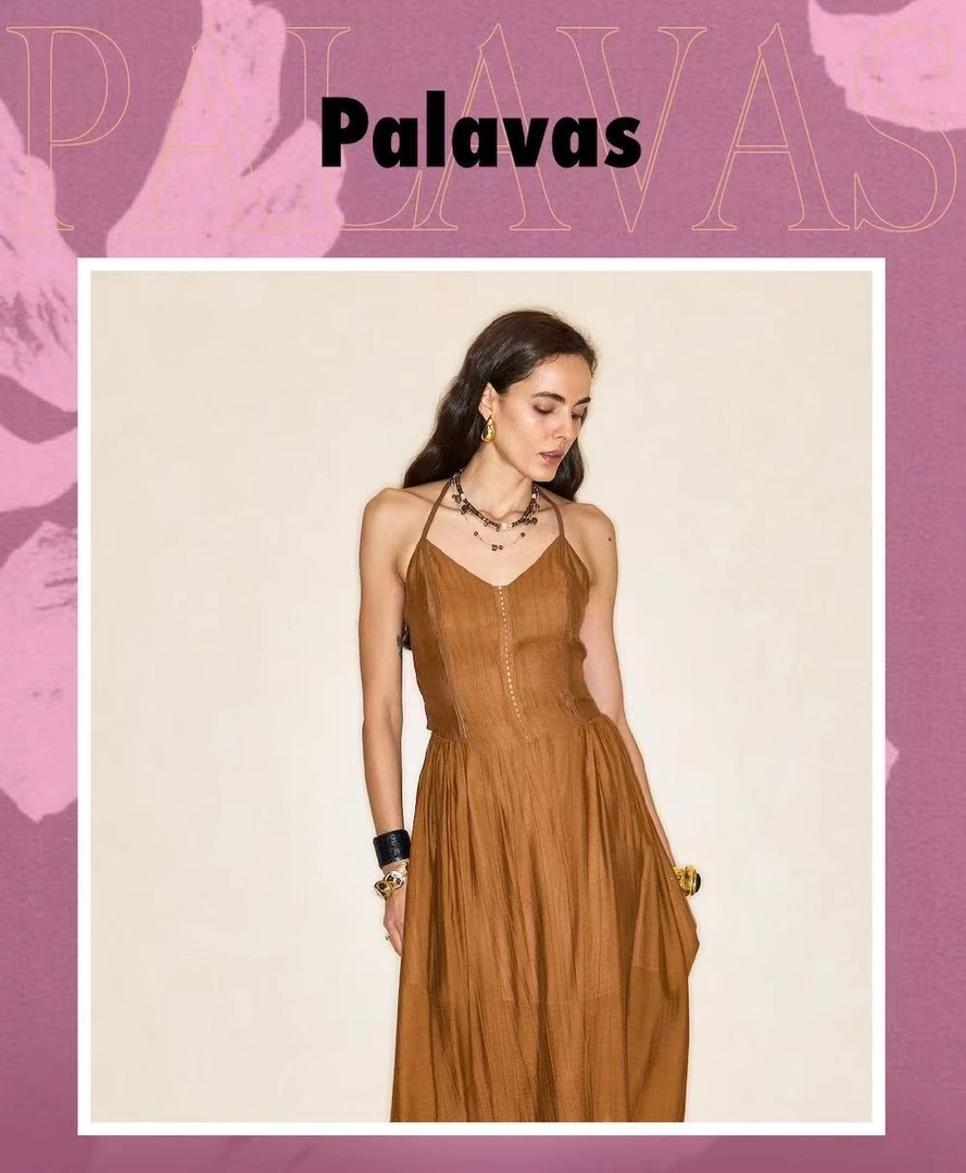 palavas奎尔宫琥珀连衣裙
