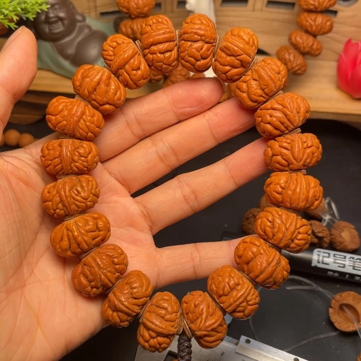 桃核手串龙纹桃核15