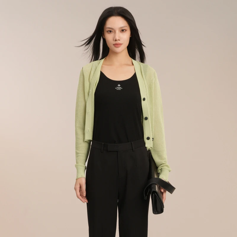 XK211007A240-XG雪歌2025夏新款毛针织衫