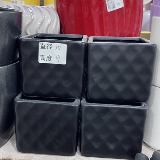 多肉绿植陶瓷花盆9.9包邮，有孔