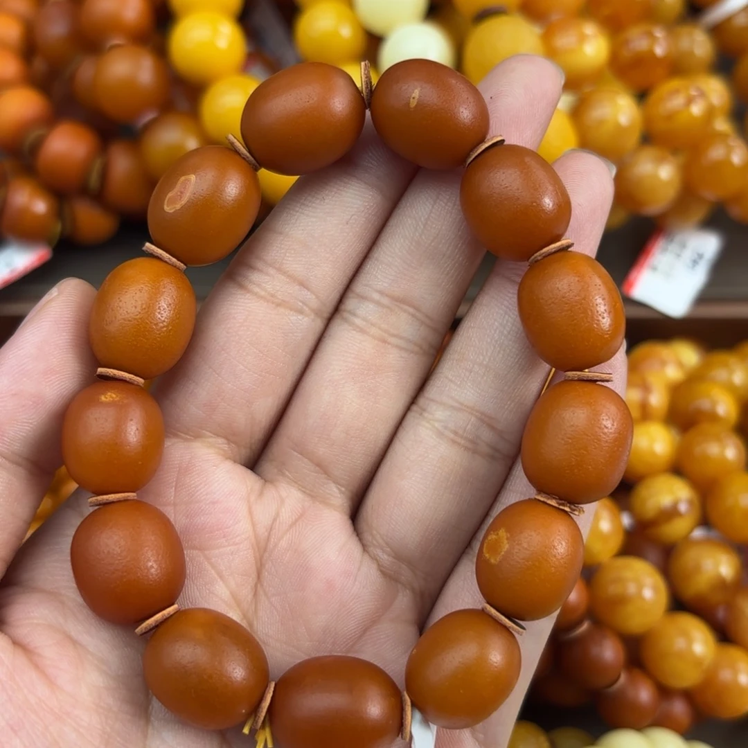 未镶嵌琥珀手链蜜蜡