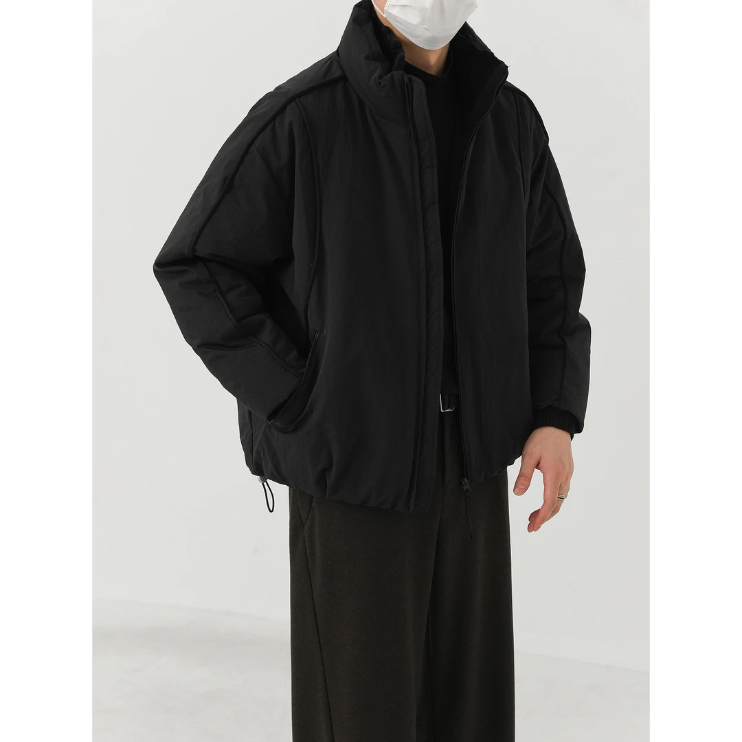 卓卓冬季加厚保暖双层立领羽绒服 男高级感INS潮宽松90白鸭绒外套