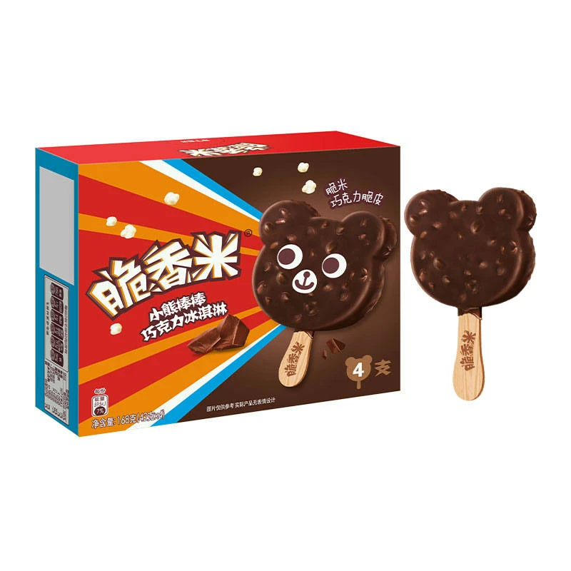 脆香米小熊棒棒巧克力冰淇淋 168g