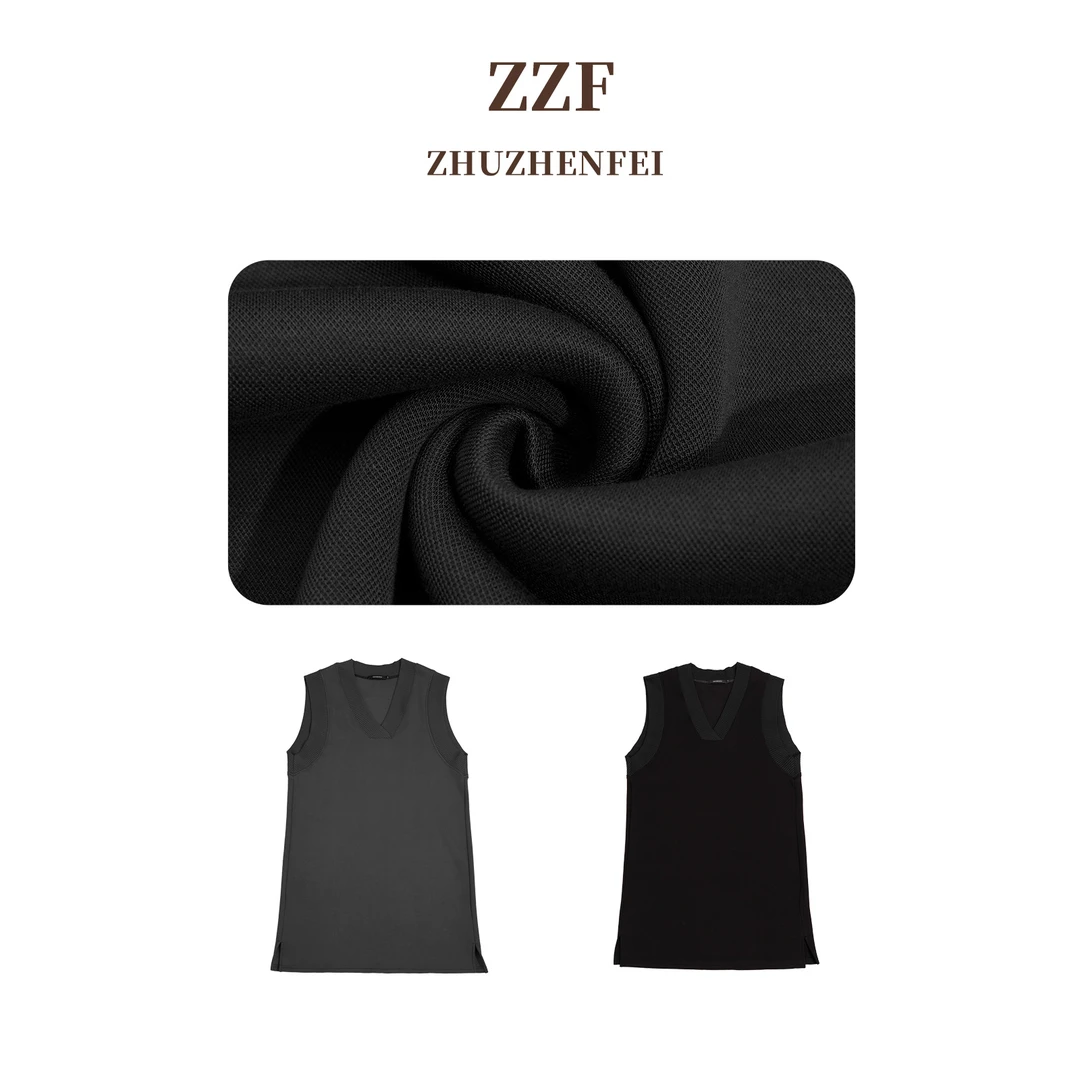 设计师原创小众舒适时尚休闲百搭宽松显瘦背心连衣裙Z351065