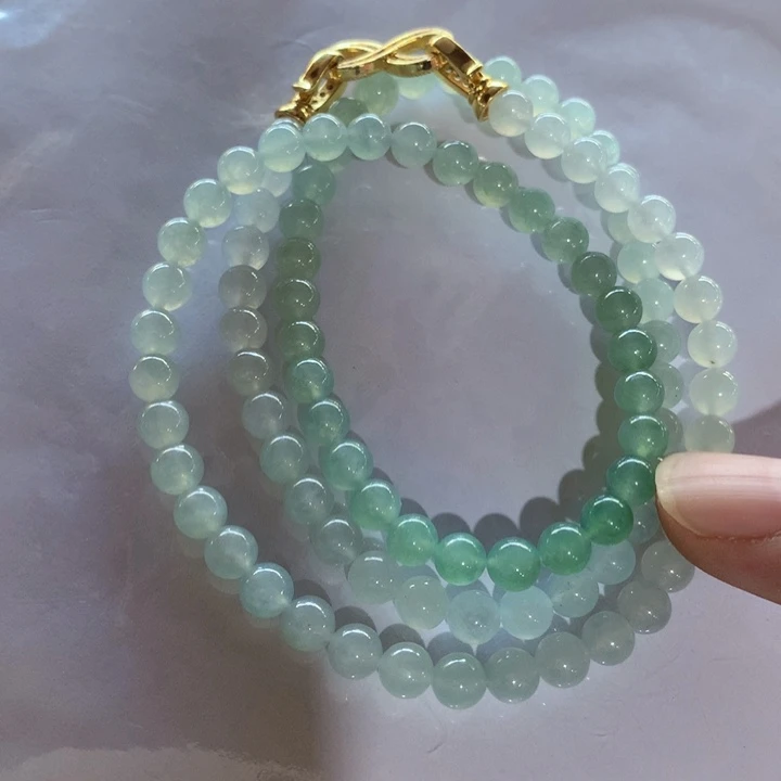 定制翡翠未镶嵌定制翡翠珠串