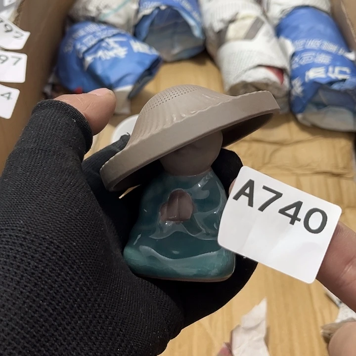 瓷片茶摆件工艺品摆件666