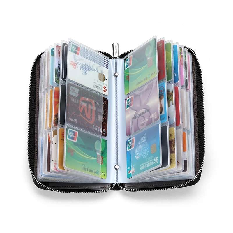 真皮拉链卡包证件包银行卡套韩版男女防消磁大容量多卡位钱包一体