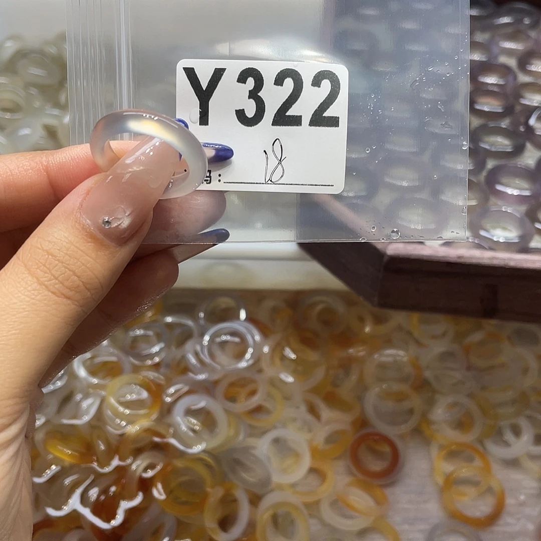 玛瑙/玉髓未镶嵌戒指322