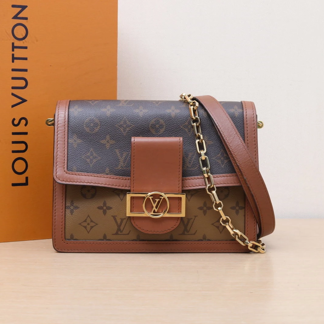 95新 LouisVuitton/路易威登 【娇】达芙妮25 老花PVC2019 602989