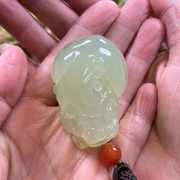 蛇纹石玉未镶嵌手把