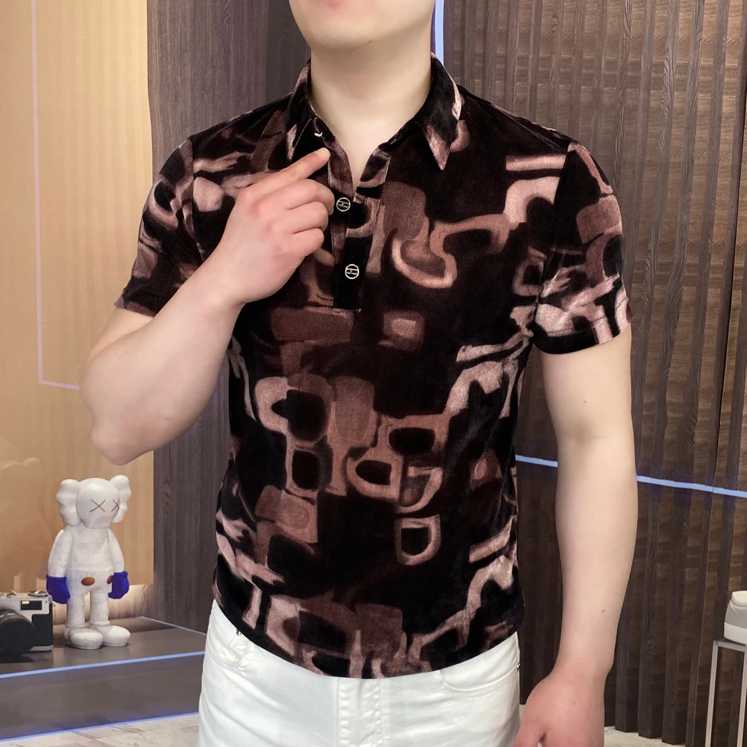 《盗梦空间》夏季Polo衫商务休闲半袖百搭男士短袖潮流弹力帅气韩版