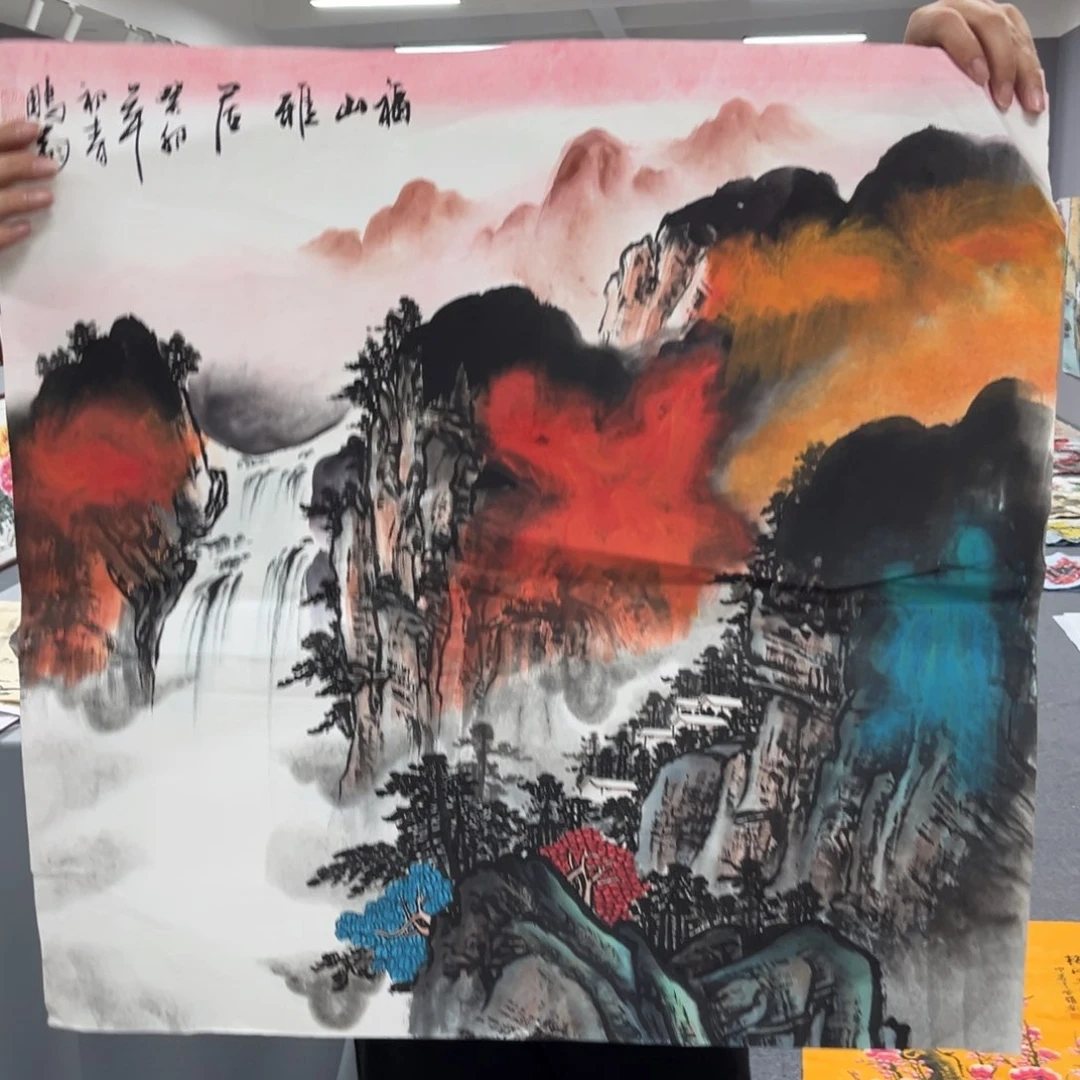 国画国画老师手绘作品