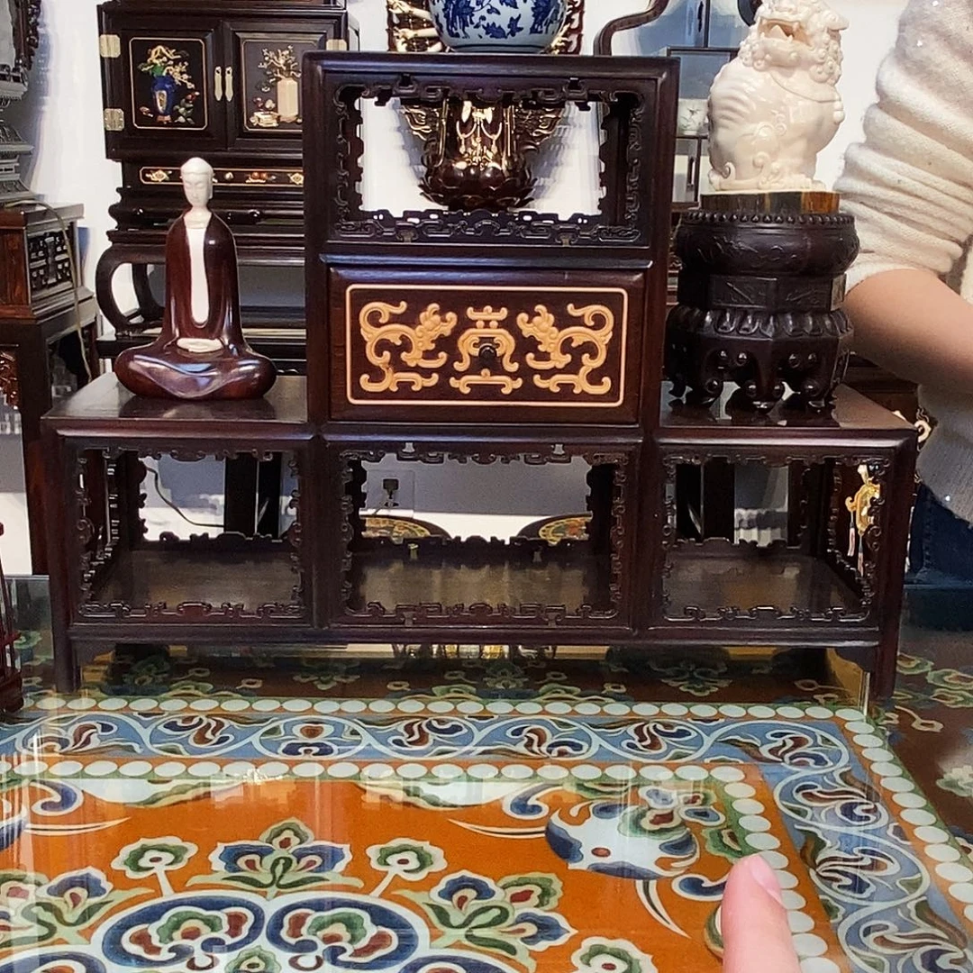 成套家具红酸枝木类大红酸枝架子