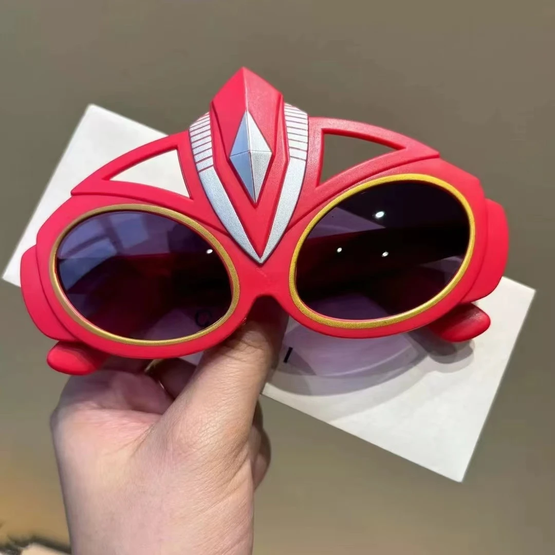 儿童眼镜卡通奥特曼男童个性硅胶偏光太阳镜宝宝软腿遮阳防晒墨镜