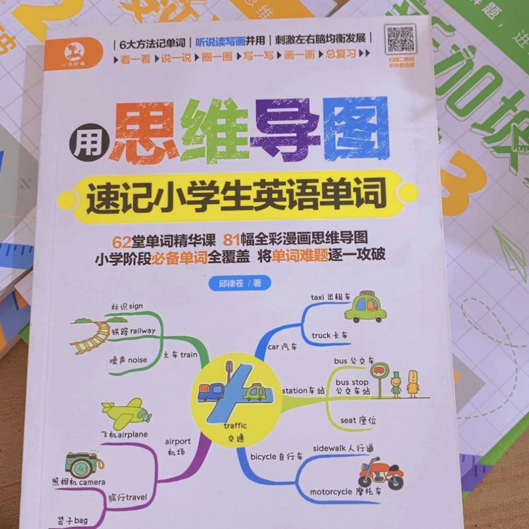 思维导图数记小学生英语单词