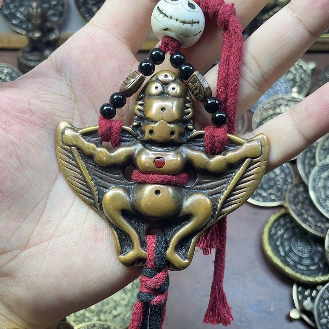 紫铜大鹏鸟手把件设计