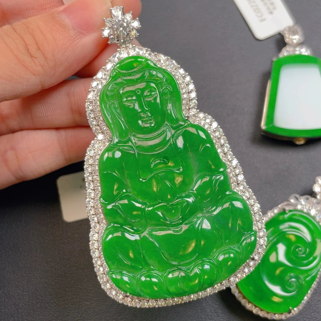 【闪购商品】颈饰银S925镶嵌翡翠翡翠