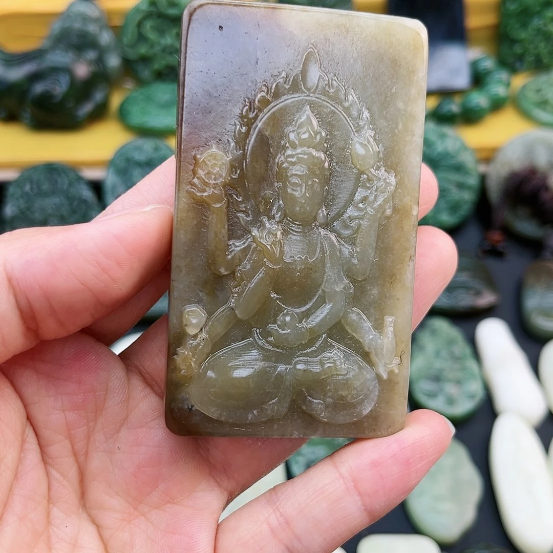 和田玉未镶嵌颈饰