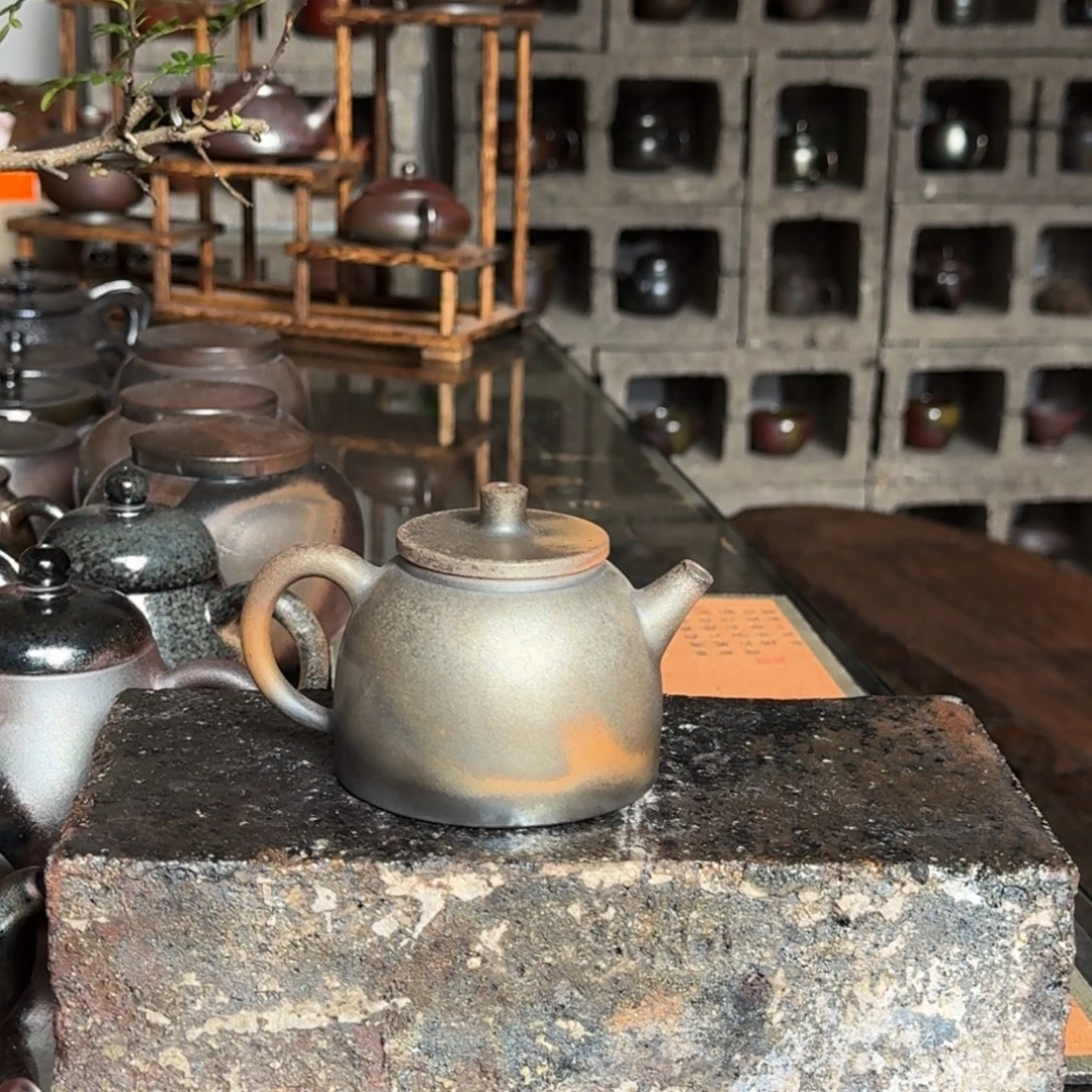 建水紫陶紫泥柴烧茶具