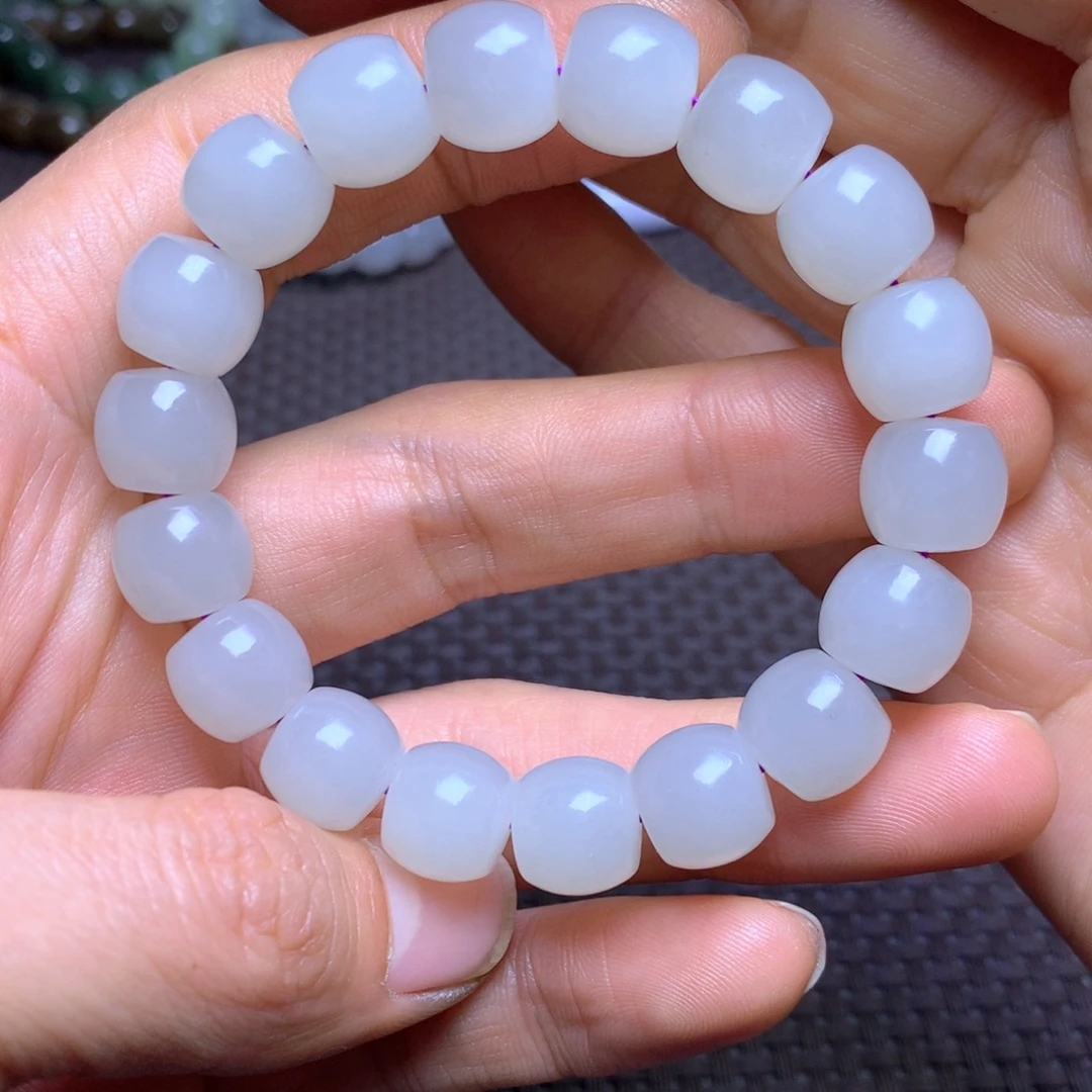 和田玉未镶嵌手串12