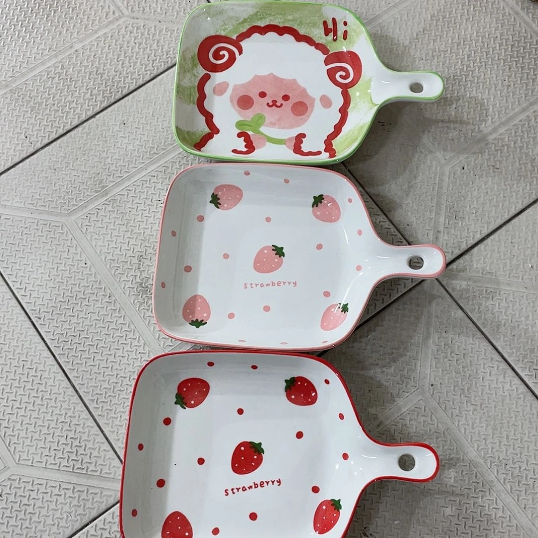 瓷微瑕陶瓷餐具家用 两个