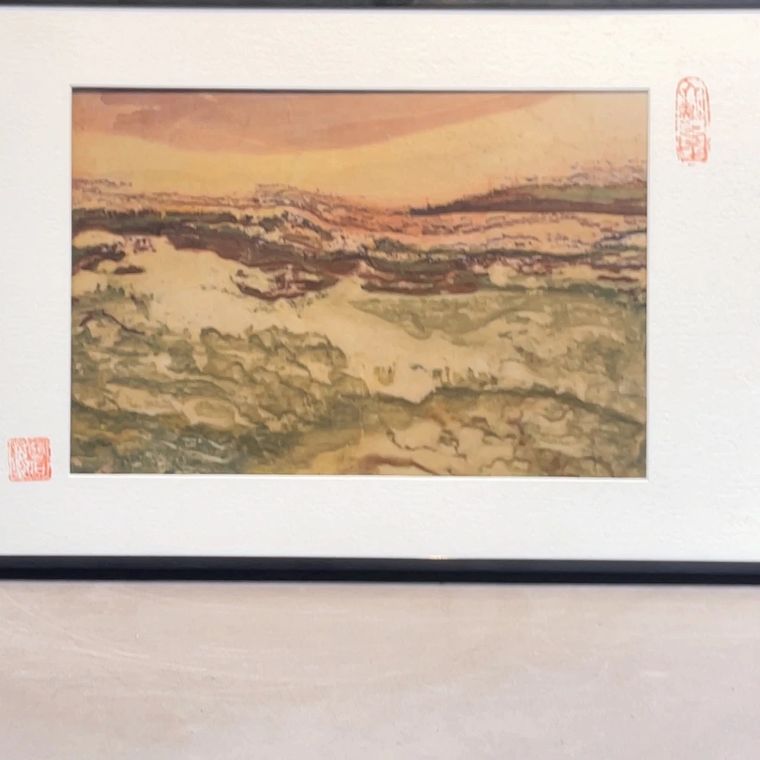 彩石三峡清江画面石48/28为霞尚满天