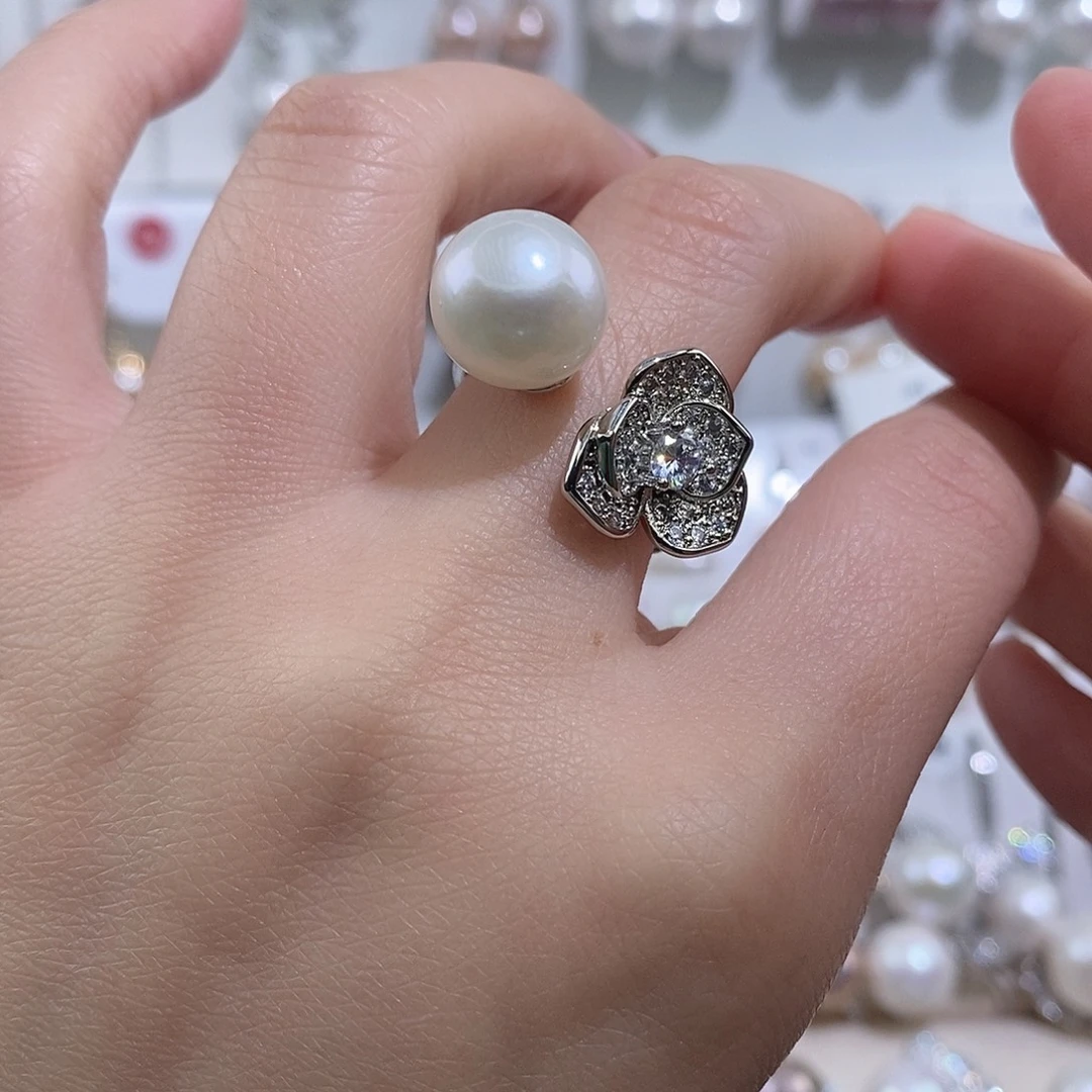 淡水珍珠未镶嵌戒指w11.9