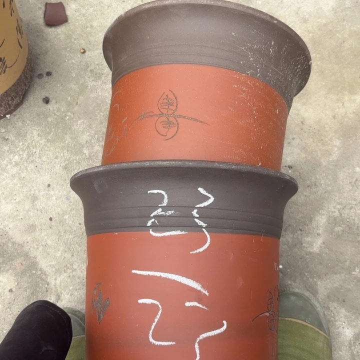 紫砂花盆紫砂的花