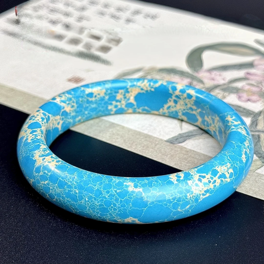 1649号-有才推荐款蓝色正圈手镯