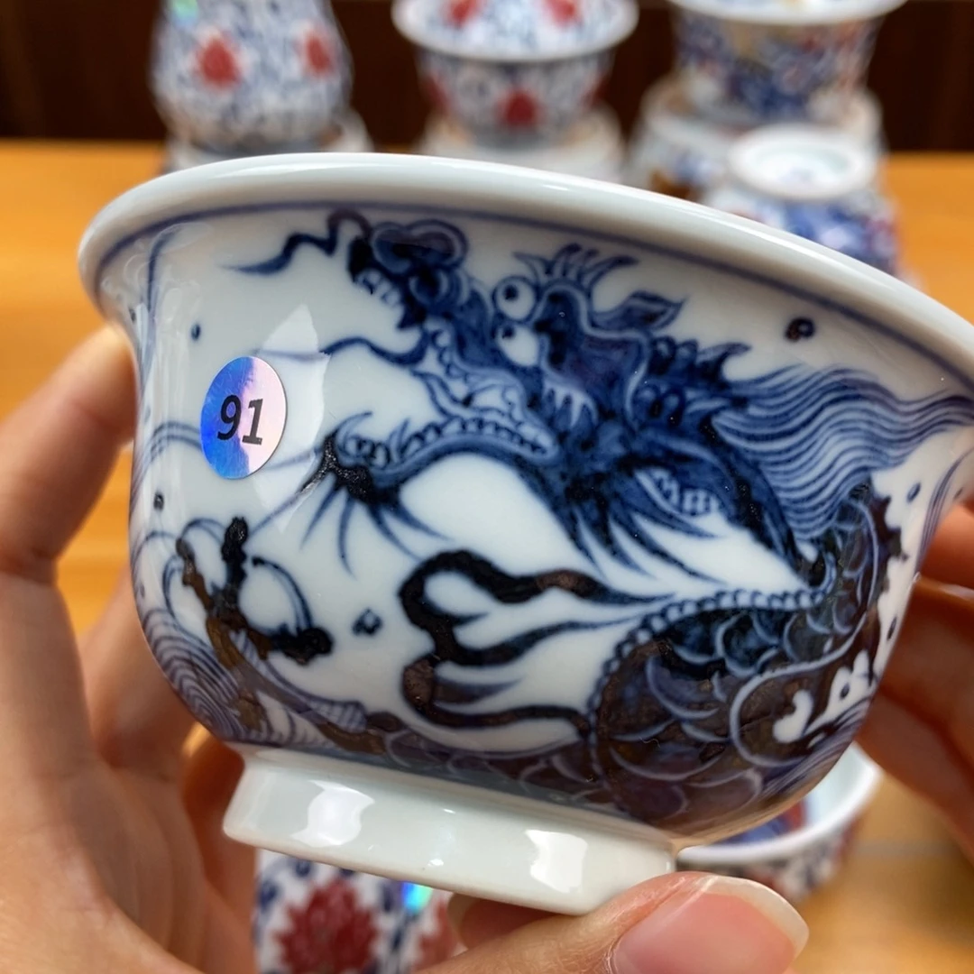 手绘现代茶具非古董