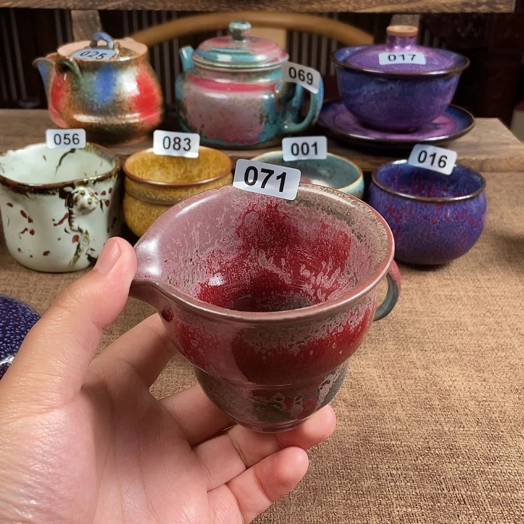 瓷片钧瓷茶壶茶具