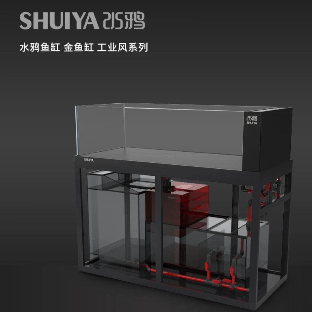 水鸦金鱼缸无边框超白玻璃金鱼缸兰寿泰狮专用鱼缸