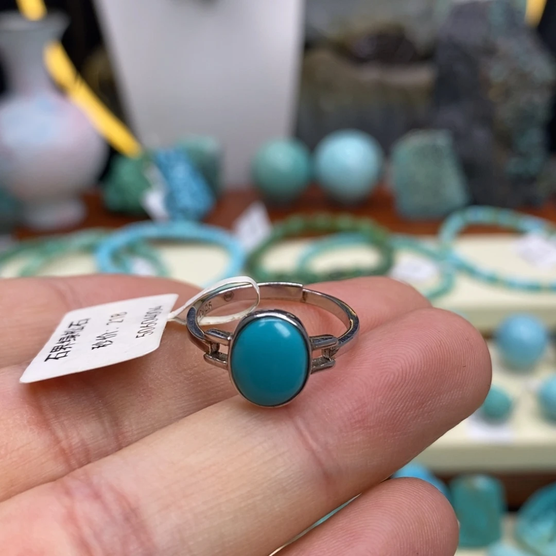 绿松石银S925镶嵌珠宝奇石