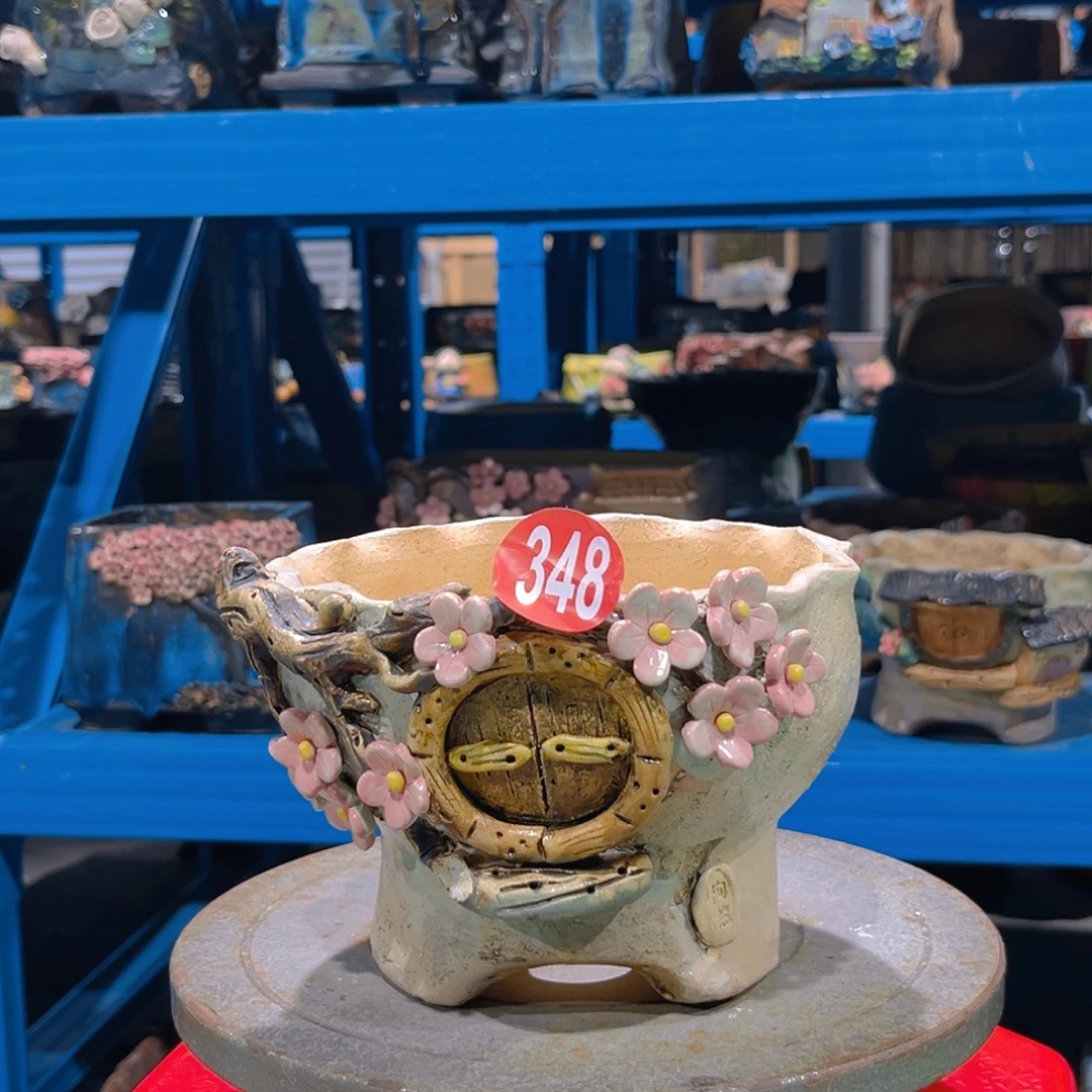348 号陶然花盆厂家直销多肉花器瑕疵