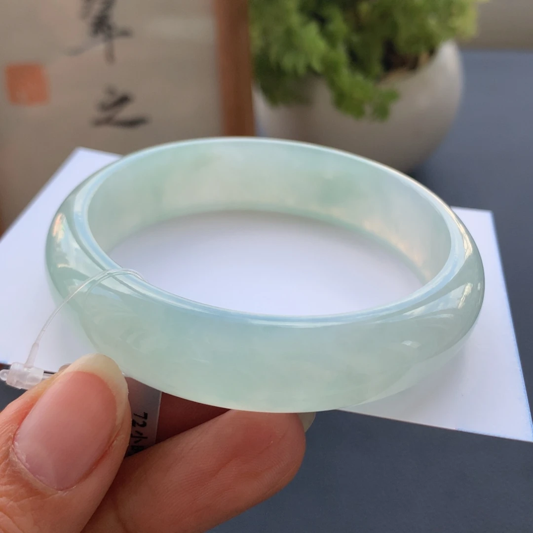 翡翠未镶嵌手镯翡翠手镯57+
