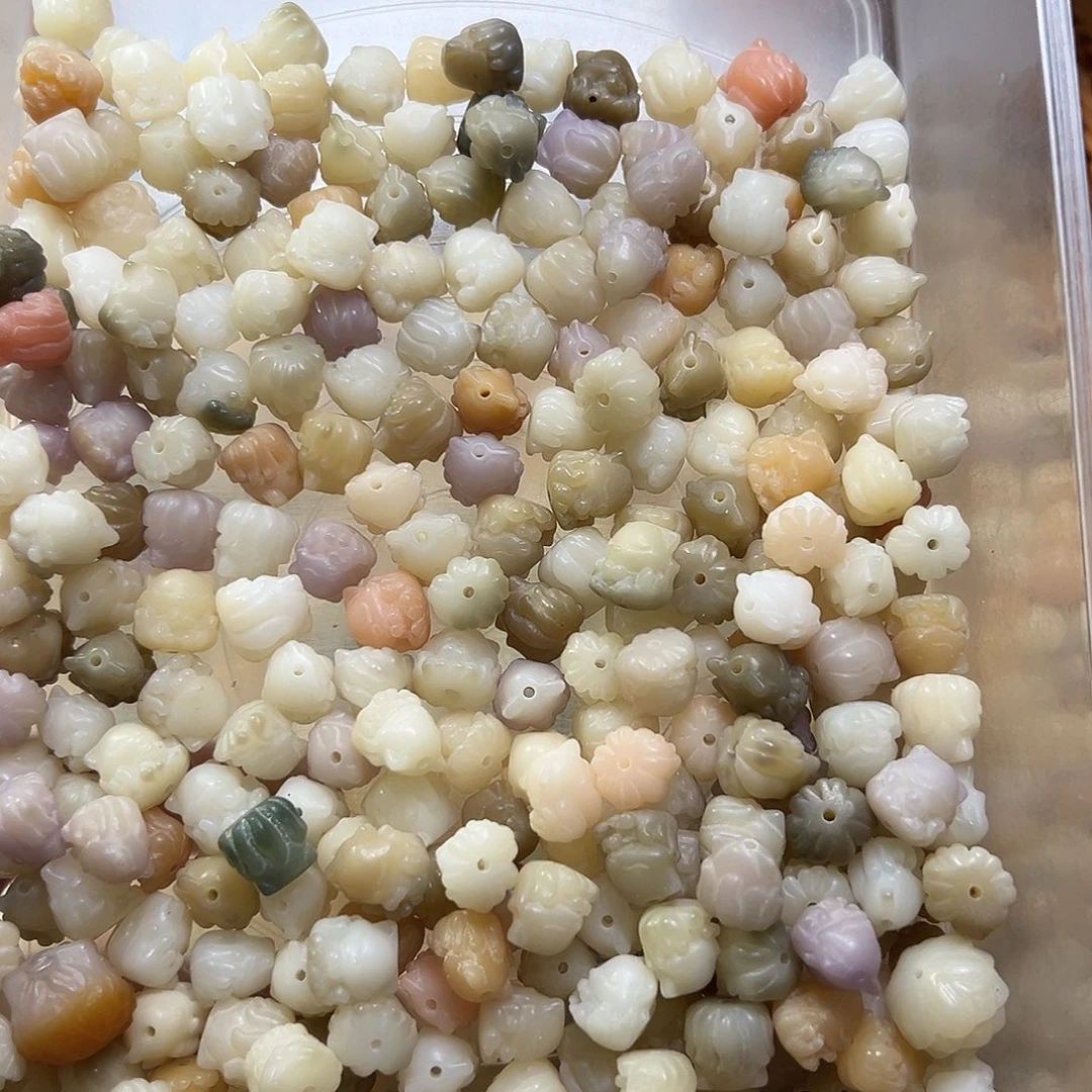 白玉菩提吊坠卡12多宝九尾22颗