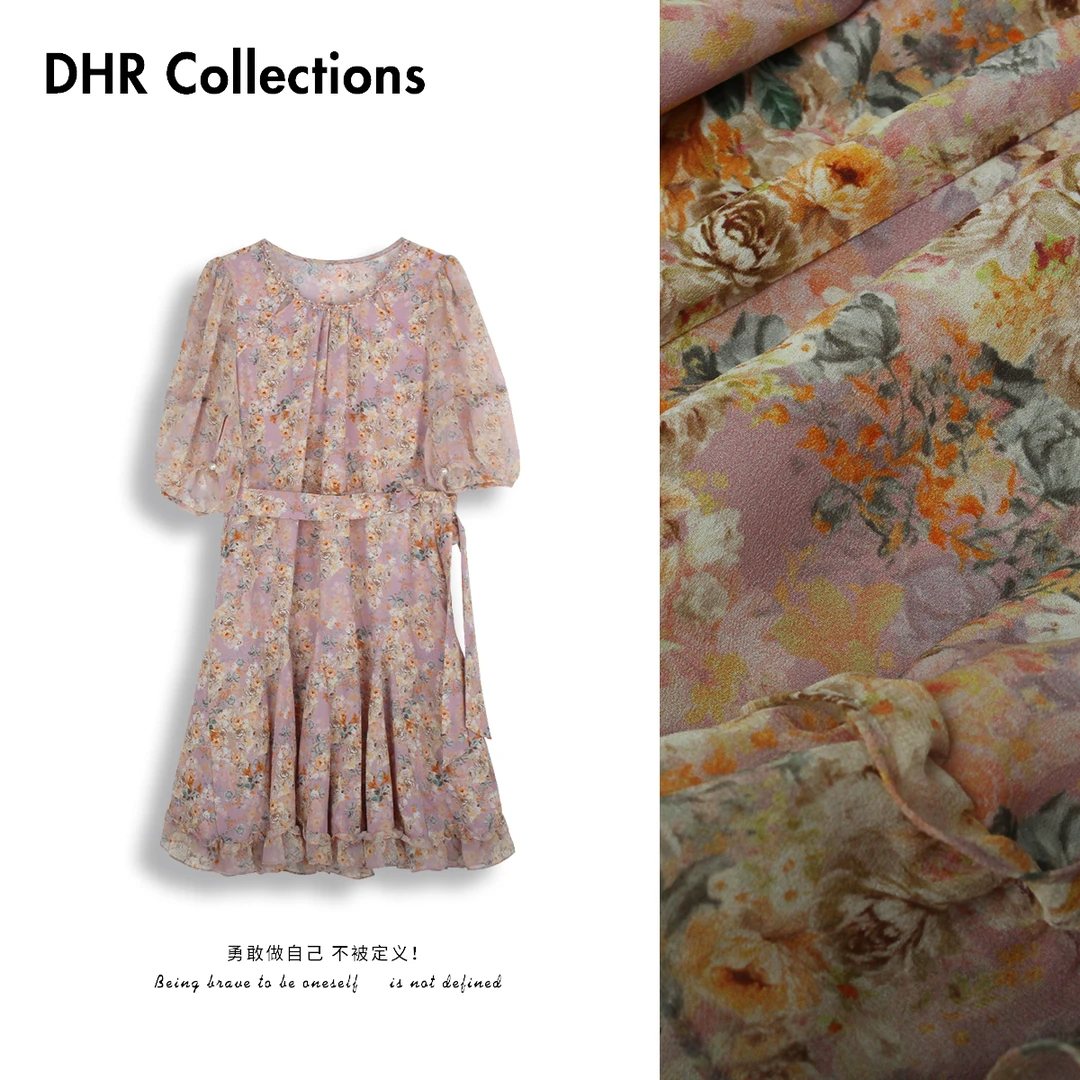 豆豆2 中袖蝴蝶连衣裙夏季时尚连衣裙显瘦-CZ25159