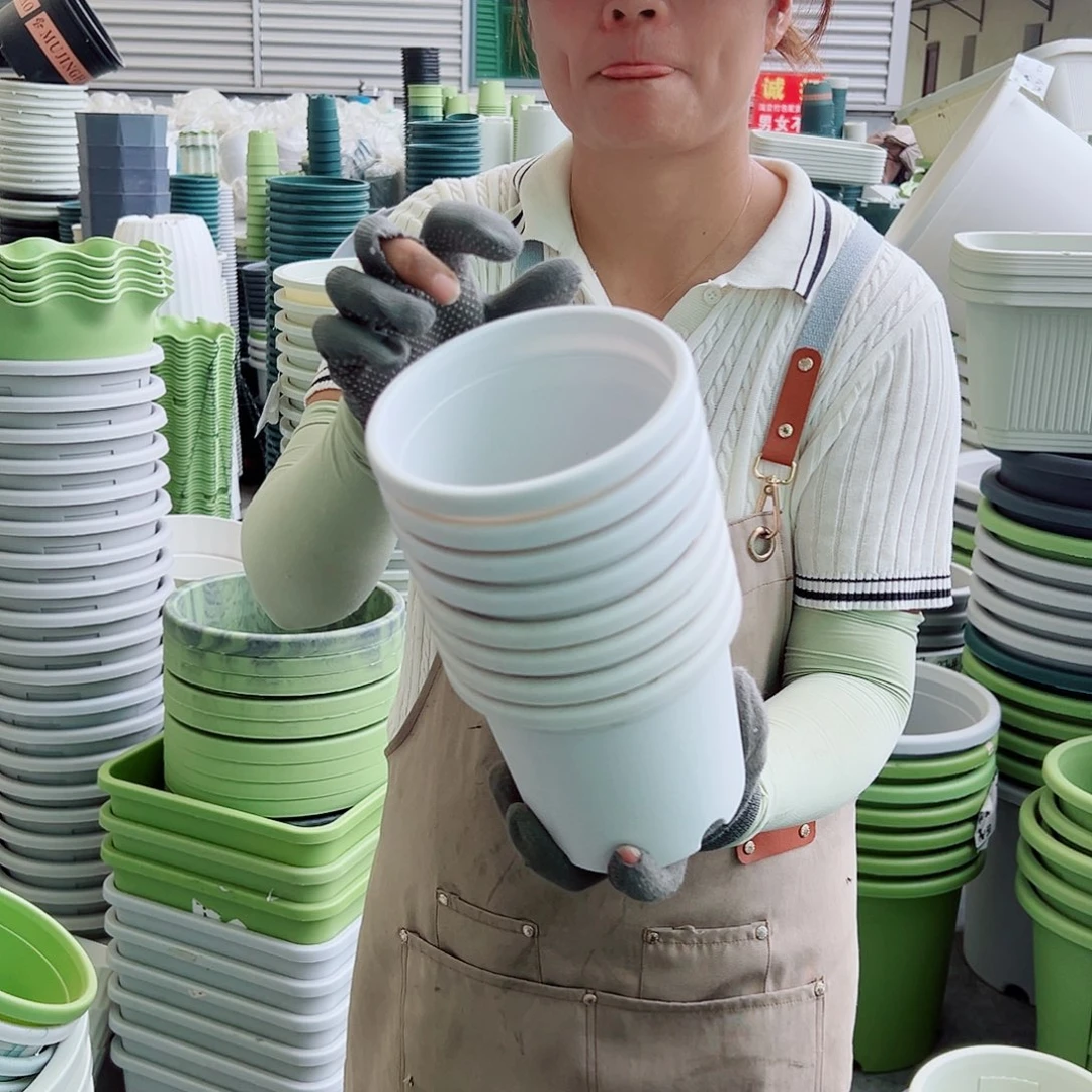 瑕疵四季盆1#白色15个无托