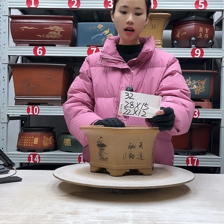 紫砂花盆紫砂花盆