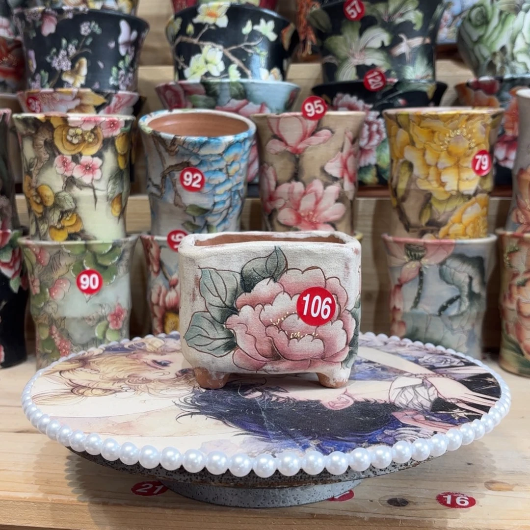 景德镇手绘花盆陶瓷8/8