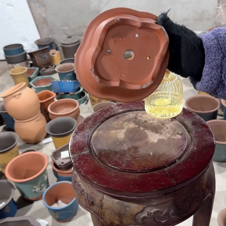 紫砂紫砂花盆口径