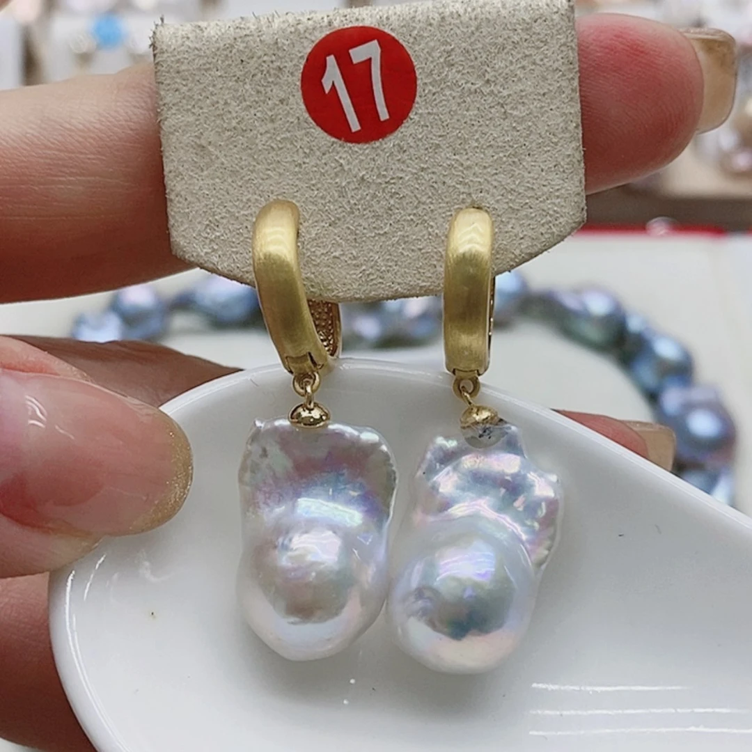 【闪购商品】淡水珍珠耳饰银S925镶嵌