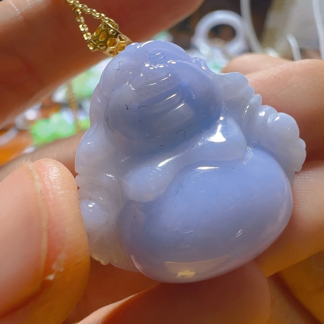 翡翠18K金镶嵌颈饰翡翠1100