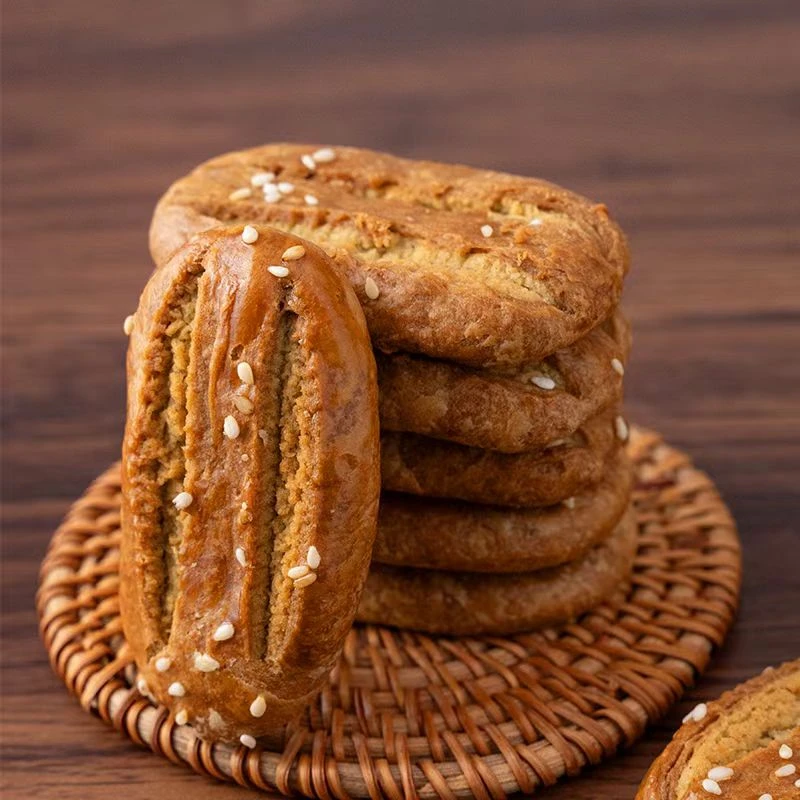 【9·9到手25包】荞麦椒盐酥饼干咸味传统糕点心荞麦牛舌饼糖尿人食