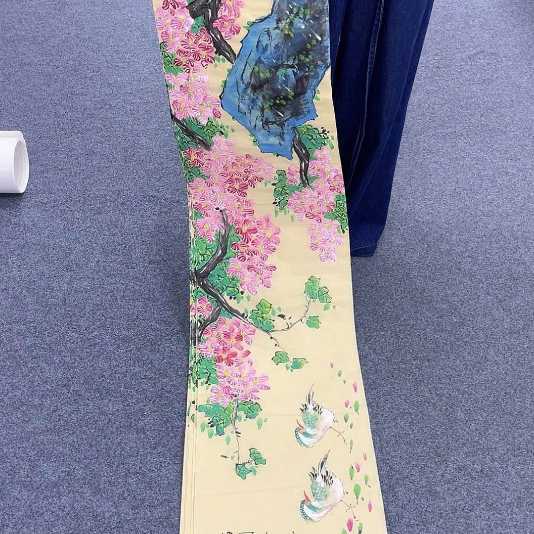 国画作品小姐姐放漏…