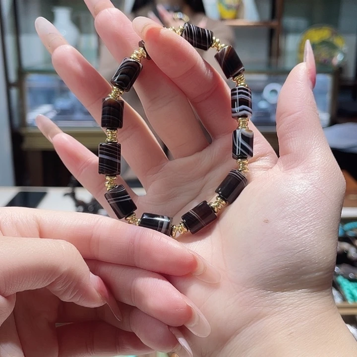 玛瑙/玉髓未镶嵌手链