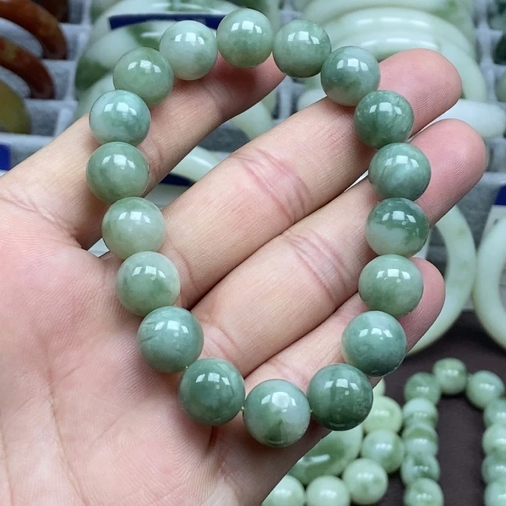 蛇纹石玉未镶嵌手链