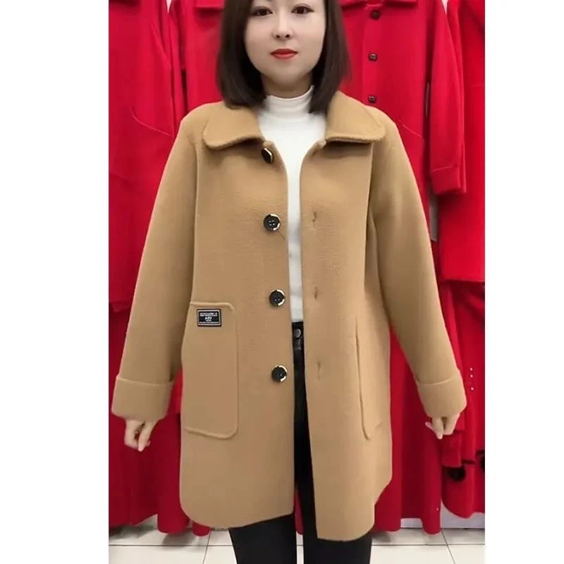 大衣高级外套女秋冬款爆款2025新款高贵气质中长款小众女装毛呢