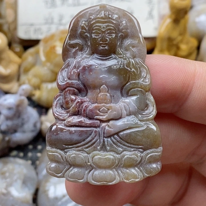 颈饰未镶嵌硅化珊瑚（珊瑚玉）