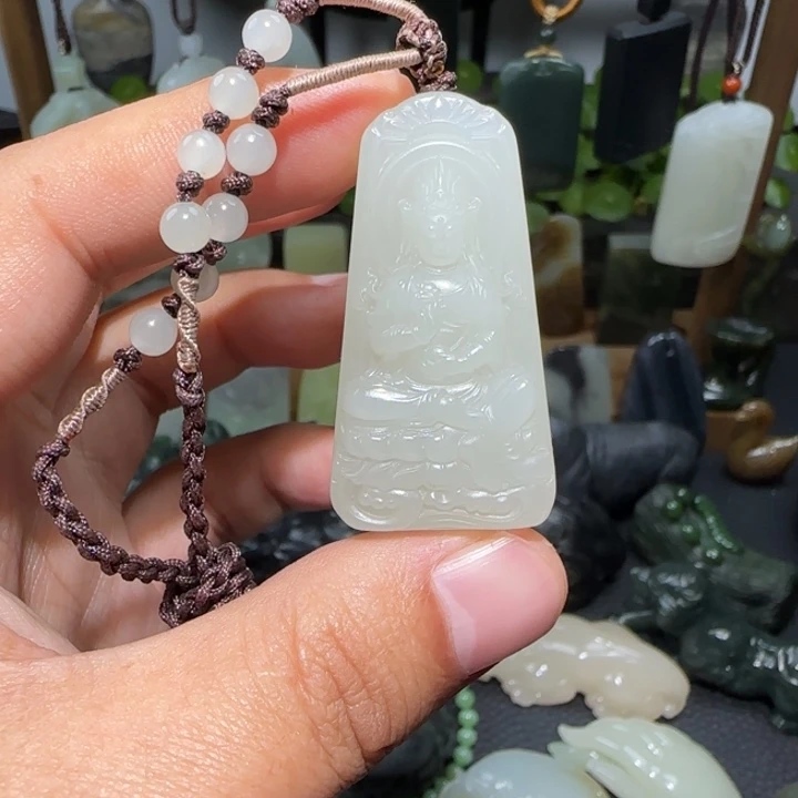 和田玉未镶嵌挂件